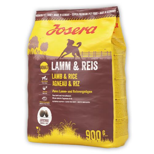 JOSERA Trockenfutter LAMM & REIS für Hunde 900g