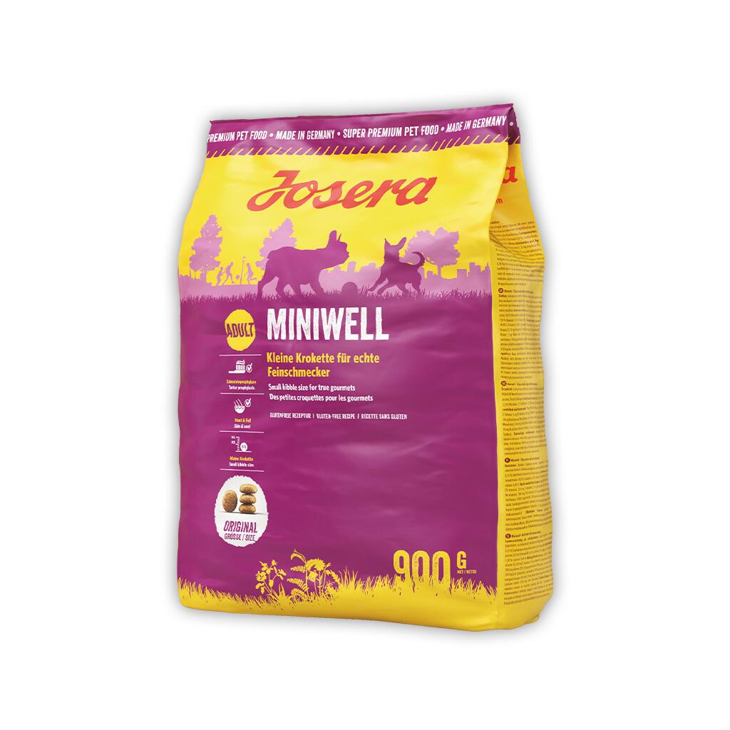 JOSERA Trockenfutter MINIWELL für kleine Hunde 900g