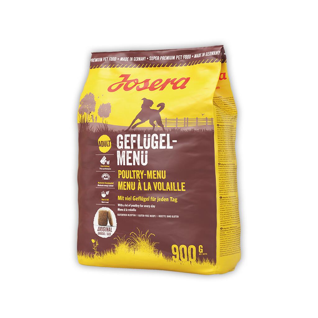 JOSERA Trockenfutter GEFLÜGEL-MENÜ für Hunde 900g