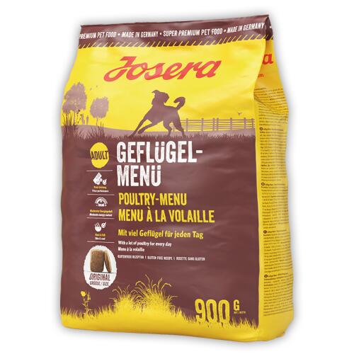 JOSERA Trockenfutter GEFLÜGEL-MENÜ für Hunde 900g