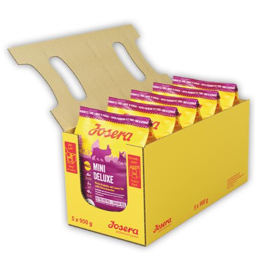 JOSERA Trockenfutter MINIDELUXE für kleine Hunde 5x900g = 4,5kg