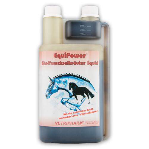 EQUIPOWER Ergänzungsfutter STOFFWECHSELKRÄUTER LIQUID für Pferde 1l