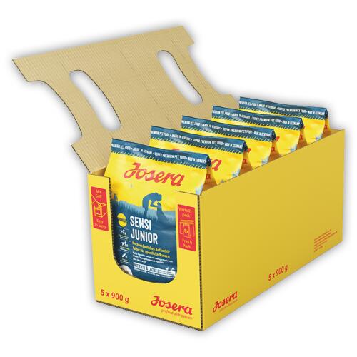 JOSERA Trockenfutter SENSI JUNIOR für Hunde 5x900g = 4,5kg