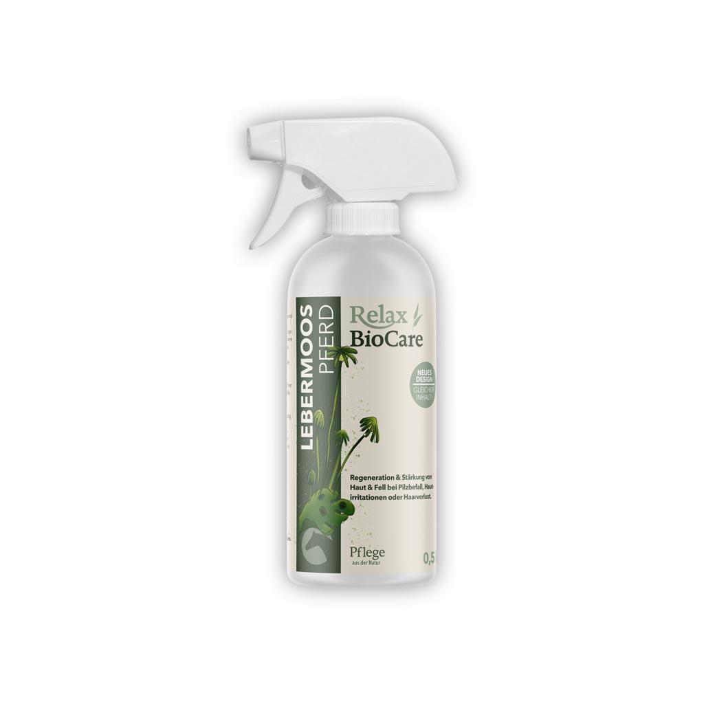 RELAX Hautpflege LEBERMOOS SPRAY für Pferde 500ml