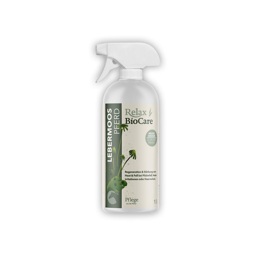 RELAX Hautpflege LEBERMOOS SPRAY für Pferde 1000ml