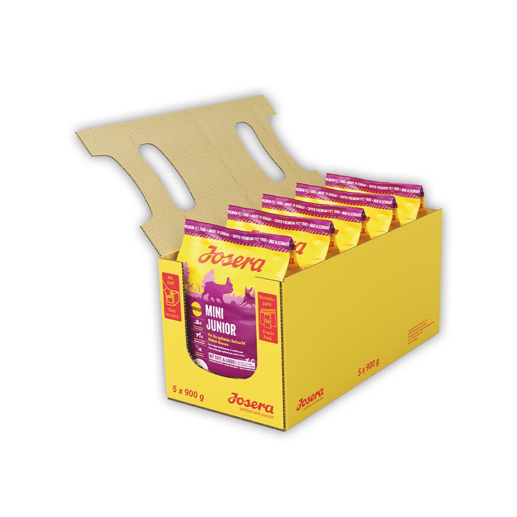 JOSERA Trockenfutter MINIJUNIOR für kleine Hunde 5x900g = 4,5kg