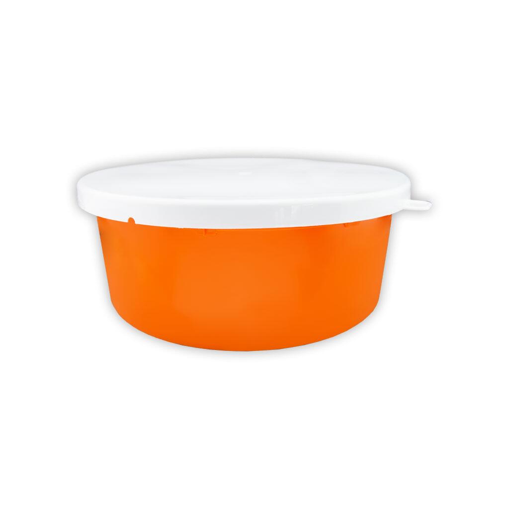 GEWA Stallzubehör MÜSLISCHALE-MAXIBOX für Futter 10 Liter komplett orange-weiß