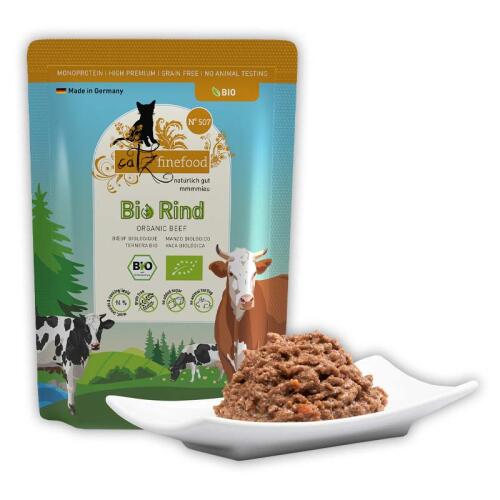 CATZ FINEFOOD BIO Nassfutter NO. 507 BIO RIND für Katzen*