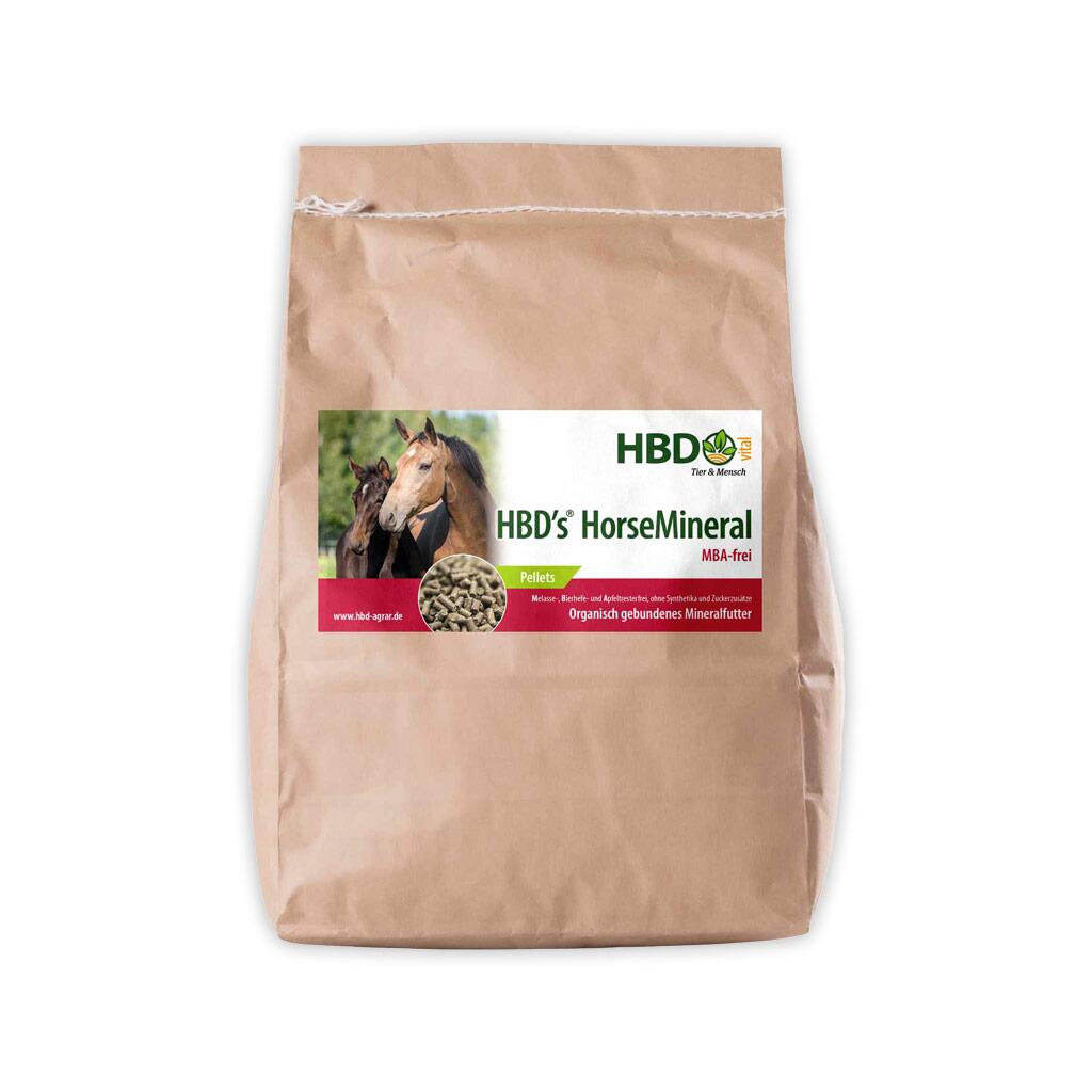 HBDS Mineralfutter HORSEMINERAL OHNE M, A, BT, PELLETIERT für Pferde 3kg