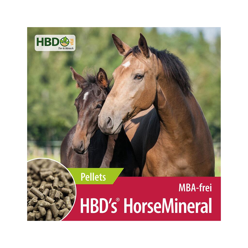 HBDS Mineralfutter HORSEMINERAL OHNE M, A, BT, PELLETIERT für Pferde 3kg