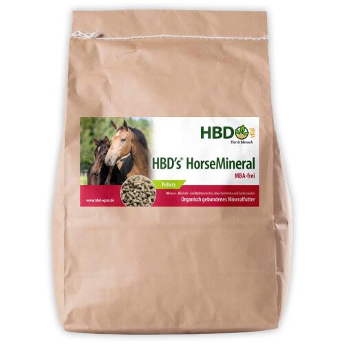 HBDS Mineralfutter HORSEMINERAL OHNE M, A, BT, PELLETIERT für Pferde 3kg