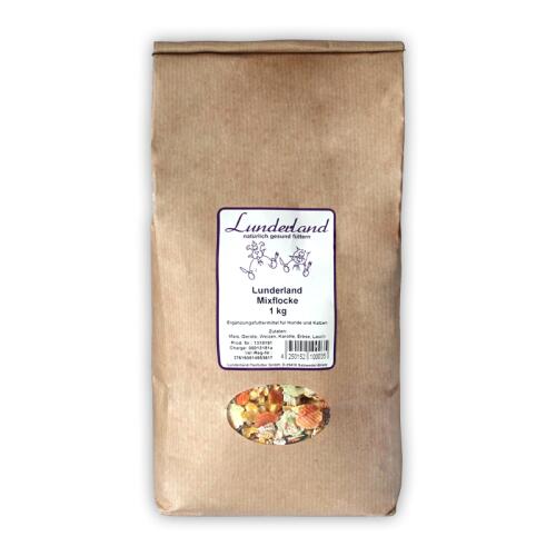 LUNDERLAND Ergänzungsfutter MIXFLOCKE für Hunde 1kg