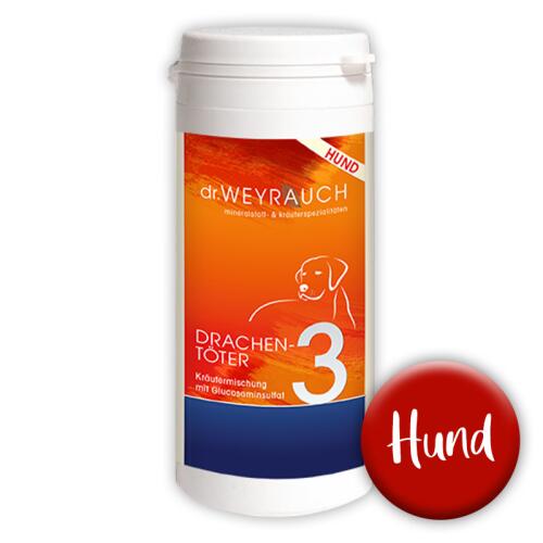 DR. WEYRAUCH Ergänzungsfutter NR. 3 DRACHENTÖTER Kapseln für Hunde 60 Stück