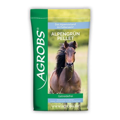 AGROBS Futter ALPENGRÜN PELLET für Pferde 20kg