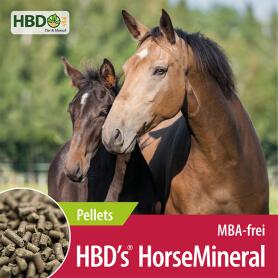 HBDS Mineralfutter HORSEMINERAL OHNE M, A, BT, PELLETIERT für Pferde 25kg