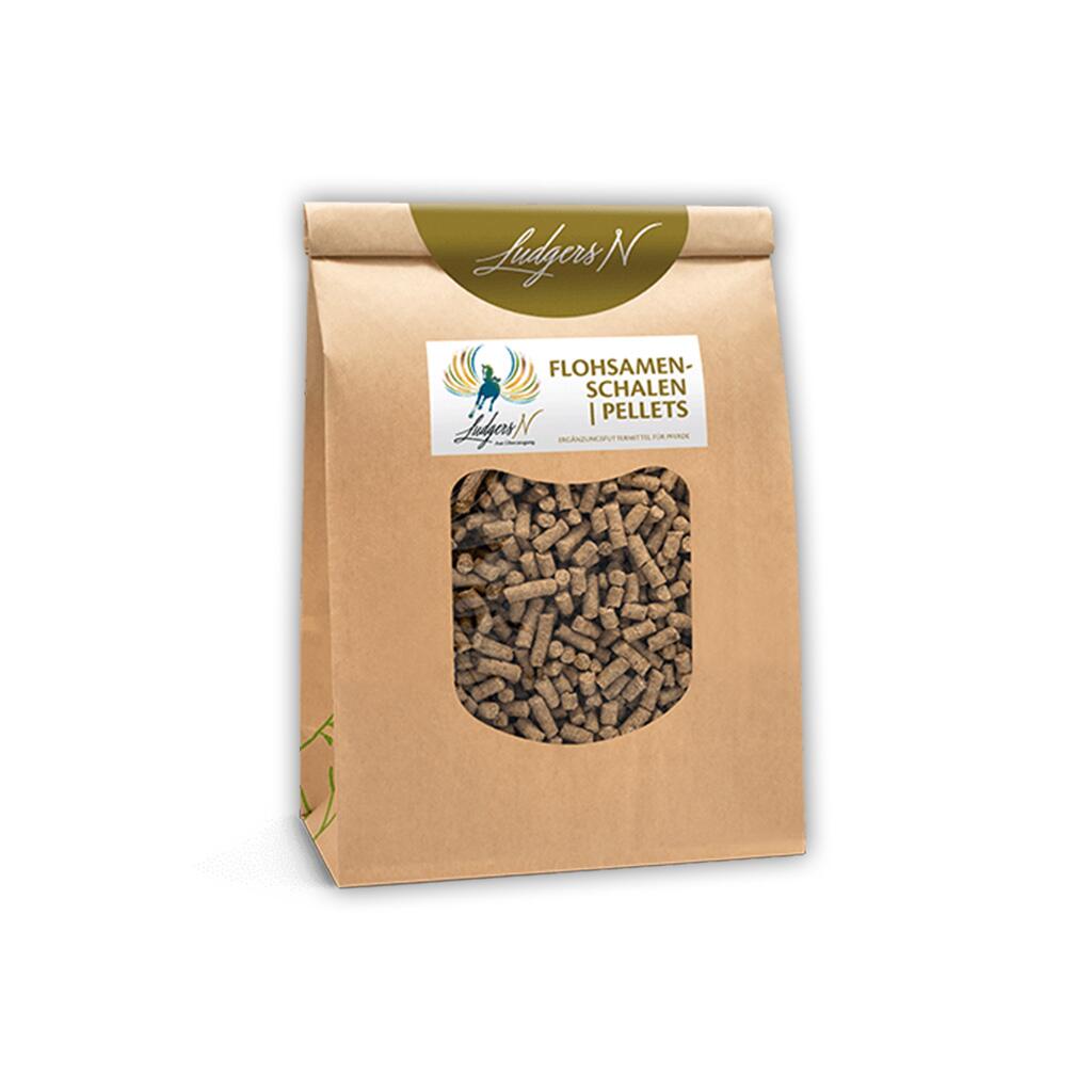 LUDGERS N Ergänzungsfutter FLOHSAMENSCHALEN PELLET für Pferde 1kg