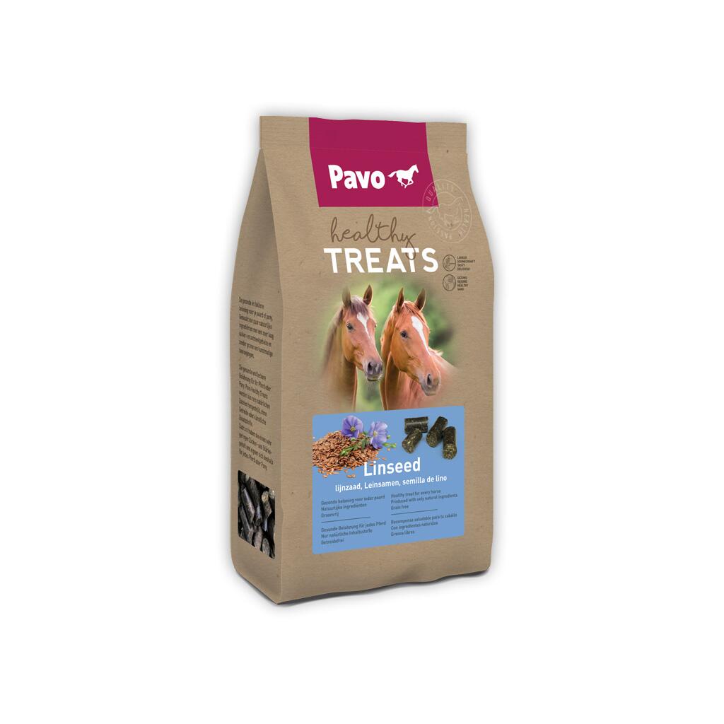 PAVO Leckerlie HEALTHY TREATS LEINSAMEN für Pferde 1kg