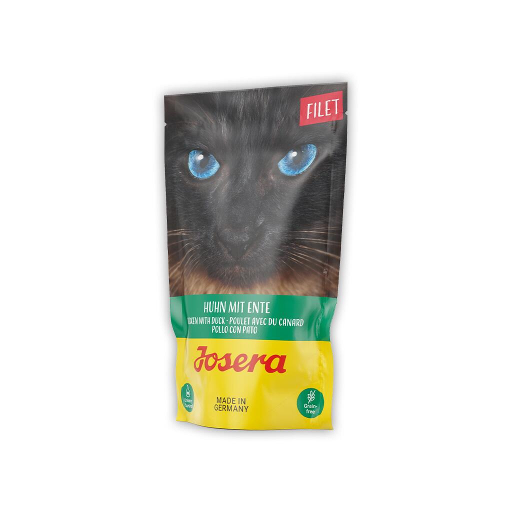 JOSERA Nassfutter FILET HUHN MIT ENTE für Katzen 70g