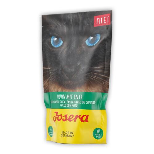 JOSERA Nassfutter FILET HUHN MIT ENTE für Katzen 70g