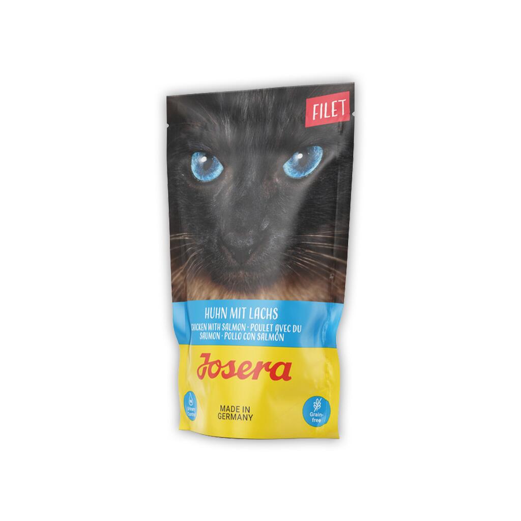 JOSERA Nassfutter FILET HUHN MIT LACHS für Katzen 70g