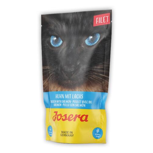 JOSERA Nassfutter FILET HUHN MIT LACHS für Katzen 70g