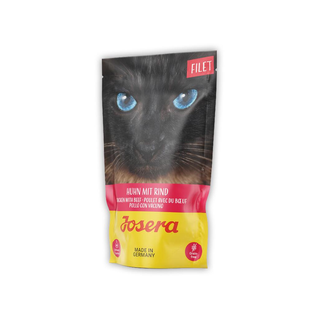 JOSERA Nassfutter FILET HUHN MIT RIND für Katzen 70g