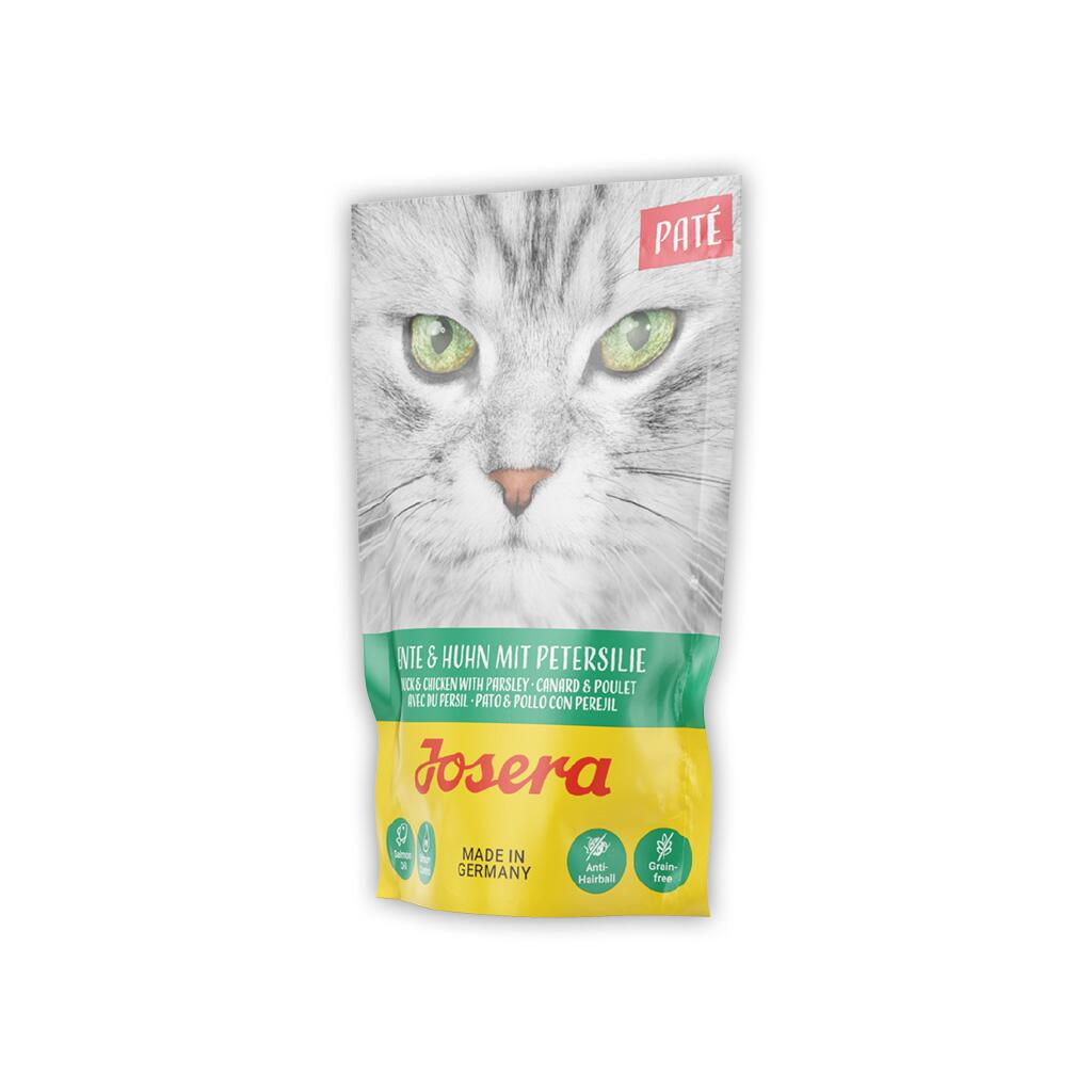 JOSERA Nassfutter PATE ENTE & HUHN MIT PETERSILIE für Katzen