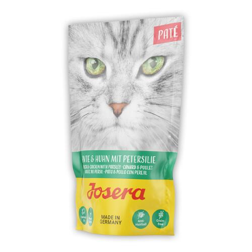 JOSERA Nassfutter PATE ENTE & HUHN MIT PETERSILIE für Katzen