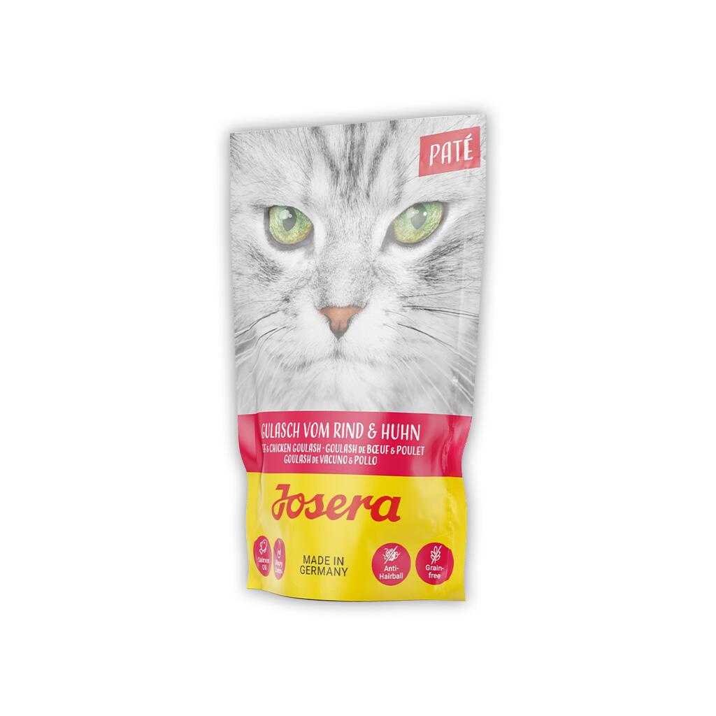 JOSERA Nassfutter PATE GULASCH VOM RIND & HUHN für Katzen