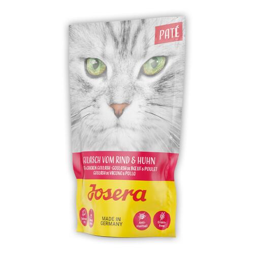 JOSERA Nassfutter PATE GULASCH VOM RIND & HUHN für Katzen