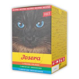 JOSERA Nassfutter FILET MULTIPACK für Katzen 6x70g