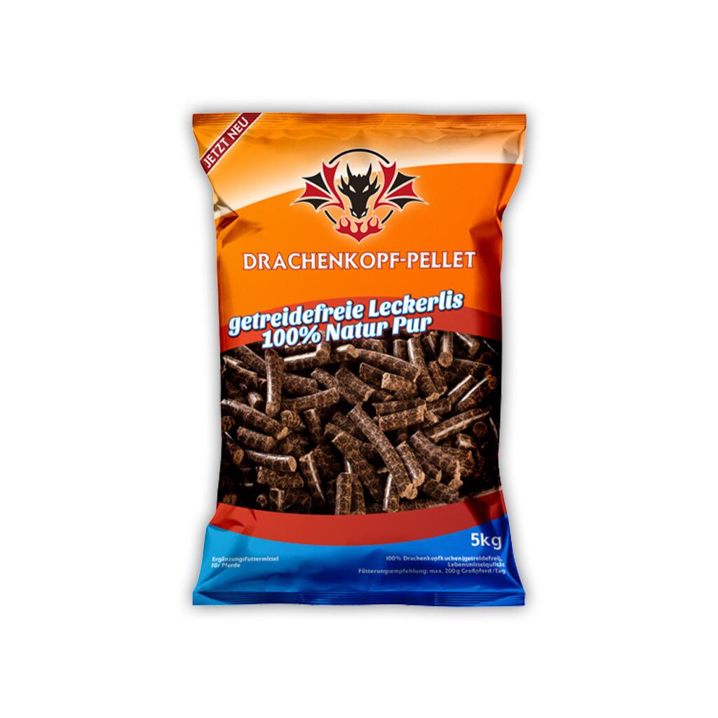 URKRAFT Ergänzungsfutter DRACHENKOPFPELLETS für Pferde 1kg