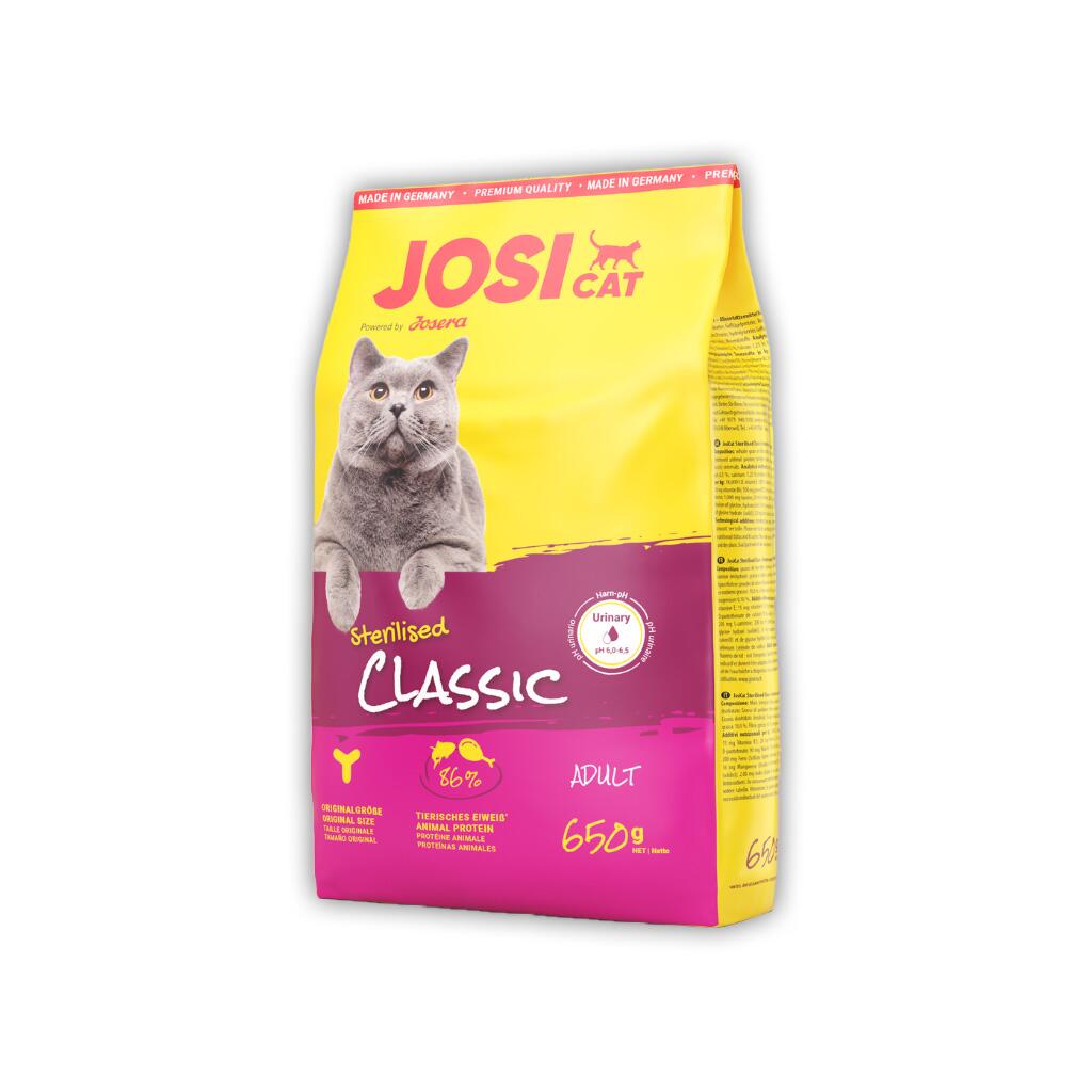 JOSICAT Trockenfutter STERILISED CLASSIC für Katzen 650g
