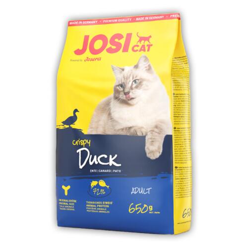JOSICAT Trockenfutter CRISPY DUCK  für Katzen 650g