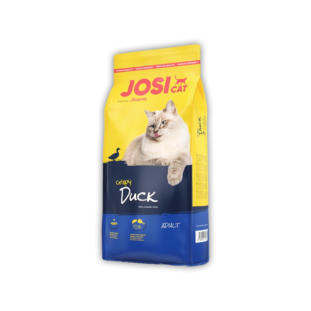 JOSICAT Trockenfutter CRISPY DUCK  für Katzen 10kg