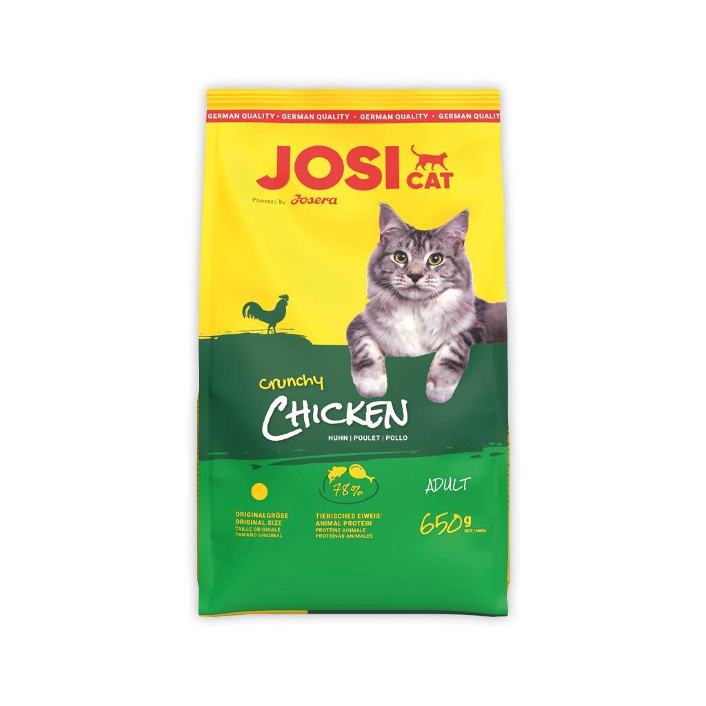 JOSICAT Trockenfutter CRUNCHY CHICKEN für Katzen 650g