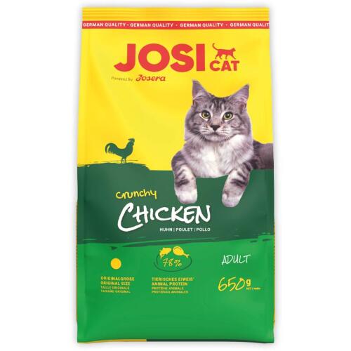 JOSICAT Trockenfutter CRUNCHY CHICKEN für Katzen 650g