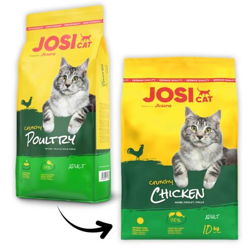 JOSICAT Trockenfutter CRUNCHY POULTRY für Katzen 10kg