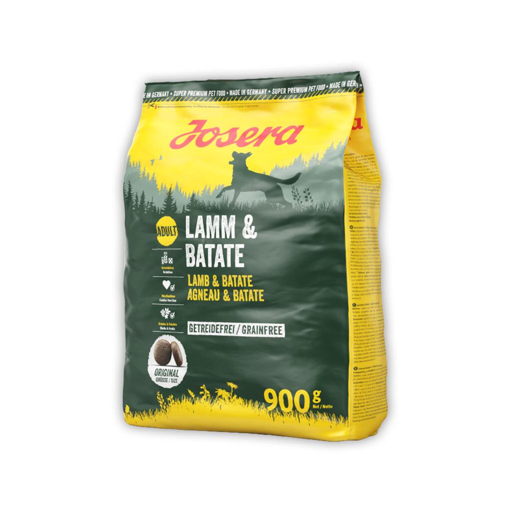 JOSERA Trockenfutter LAMM & BATATE für Hunde 900g