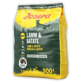 JOSERA Trockenfutter LAMM & BATATE für Hunde 900g