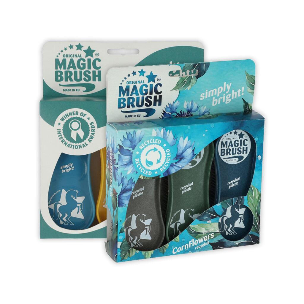 MAGIC BRUSH Pflegezubehör BÜRSTEN SET für Pferde 3 Stück Classic