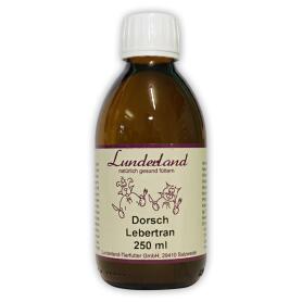 LUNDERLAND Ergänzungsfutter DORSCHLEBERTRAN für Hunde 250ml