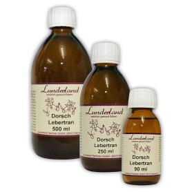 LUNDERLAND Ergänzungsfutter DORSCHLEBERTRAN für Hunde 250ml