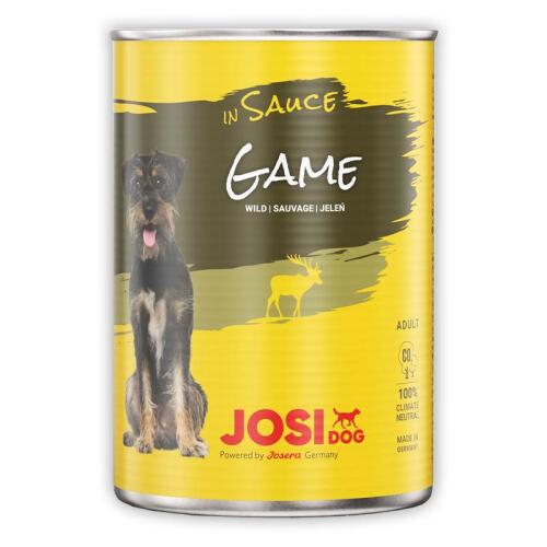 JOSIDOG Nassfutter GAME IN SAUCE für Hunde 12x 415g