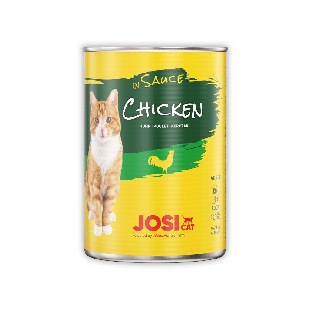 JOSICAT Nassfutter CHICKEN IN SAUCE für Katzen 12x 415g