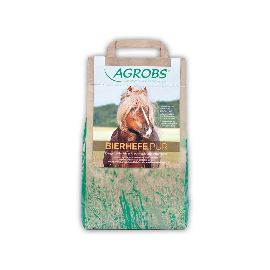AGROBS Ergänzungsfutter BIERHEFE PUR für Pferde 3kg Beutel