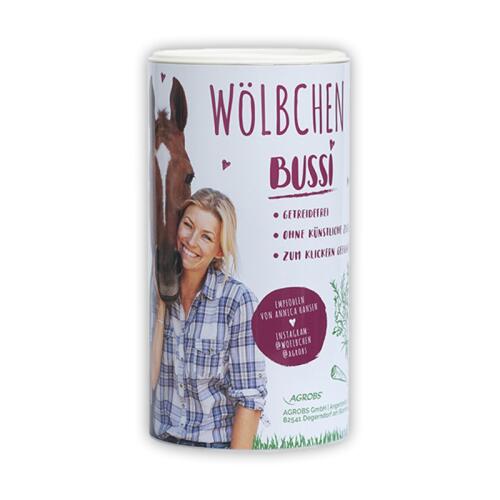 AGROBS Leckerlie WÖLBCHEN BUSSI für Pferde 750g Dose