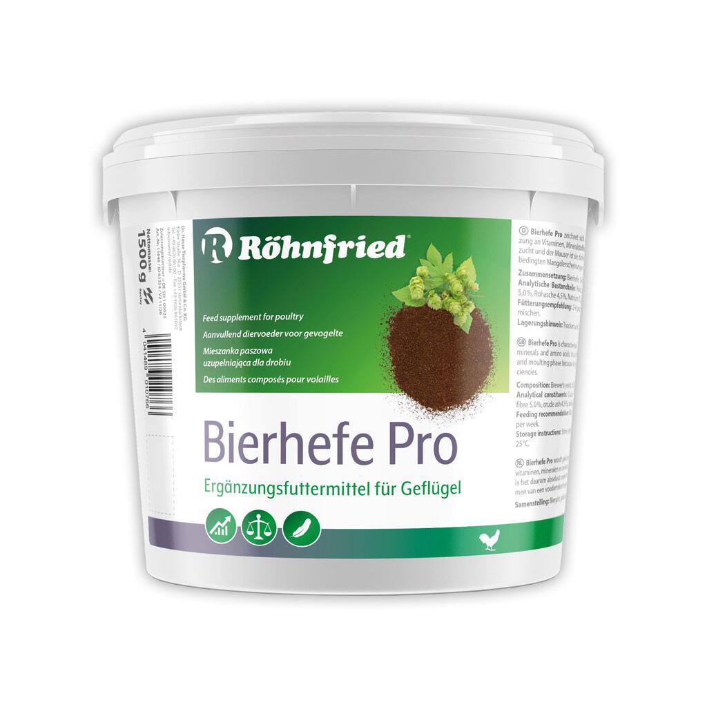 RÖHNFRIED Ergänzungsfutter BIERHEFE PRO für Geflügel 1500g