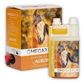 AGROBS Ergänzungsfutter OMEGA3 PUR für Pferde 3 Liter
