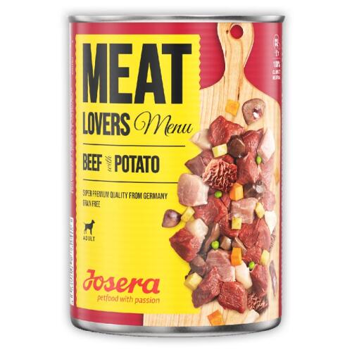 JOSERA Nassfutter MEATLOVERS MENU BEEF WITH POTATO für Hunde